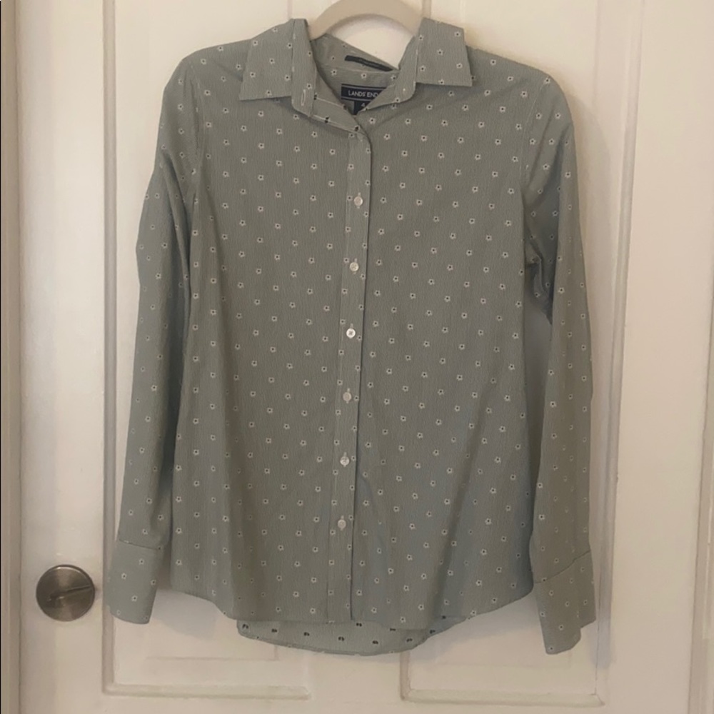 Lands End Button Up